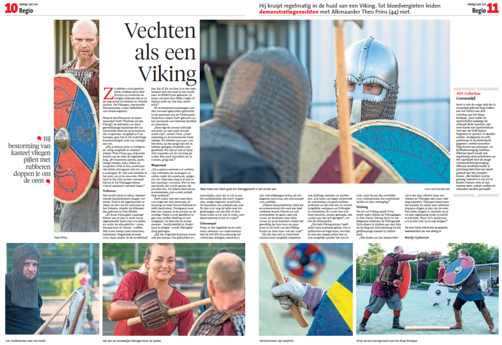 VaeV in de krant - Noordhollandsdagblad