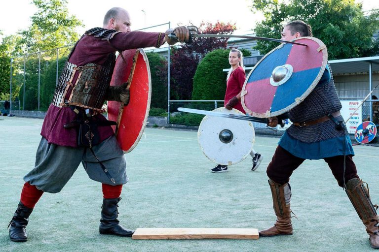 Viking vechten op 1,5 meter afstand bij Celeritas