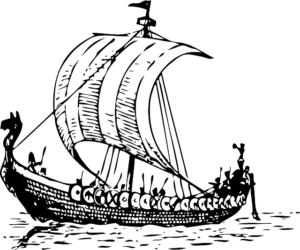 De avontuurlijke Vikingen met hun schepen kwamen ze door heel Europa
